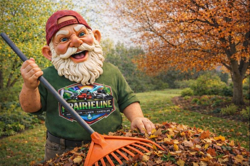 Seasonal spring and fall cleanups in Sioux Falls SD including leaf removal, bed edging, and haul-away