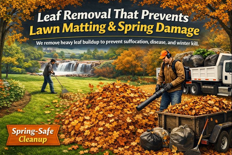 Leaf removal and seasonal cleanup to reset a Sioux Falls lawn