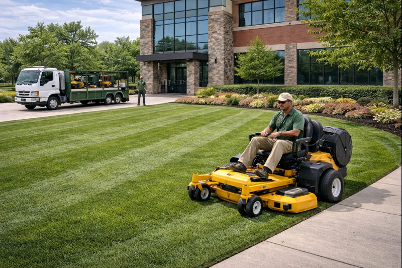 Commercial lawn care services in Sioux Falls SD for businesses and property managers