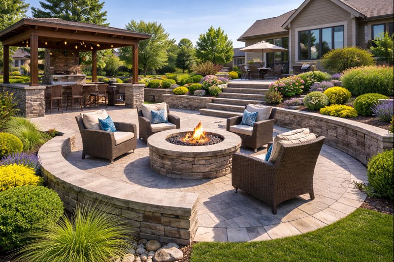 Landscaping and hardscaping work in Brandon, SD