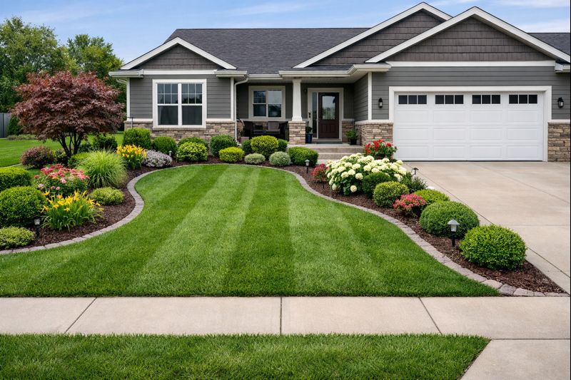Residential lawn and landscape results in Dell Rapids, SD