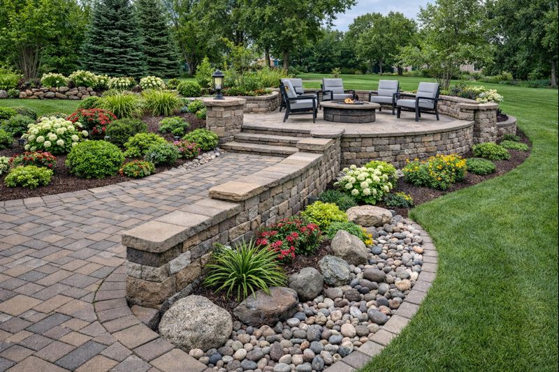 Landscaping and hardscaping work in Dell Rapids, SD