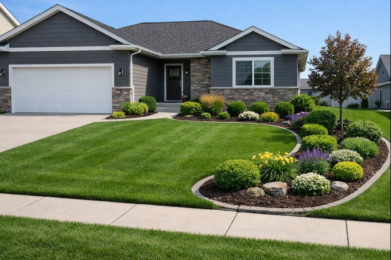 Residential lawn and landscape results in Harrisburg, SD