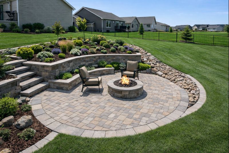 Landscaping and hardscaping work in Harrisburg, SD