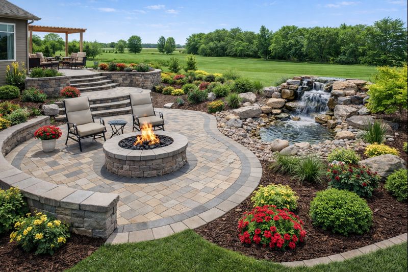 Landscaping and hardscaping work in Hartford, SD