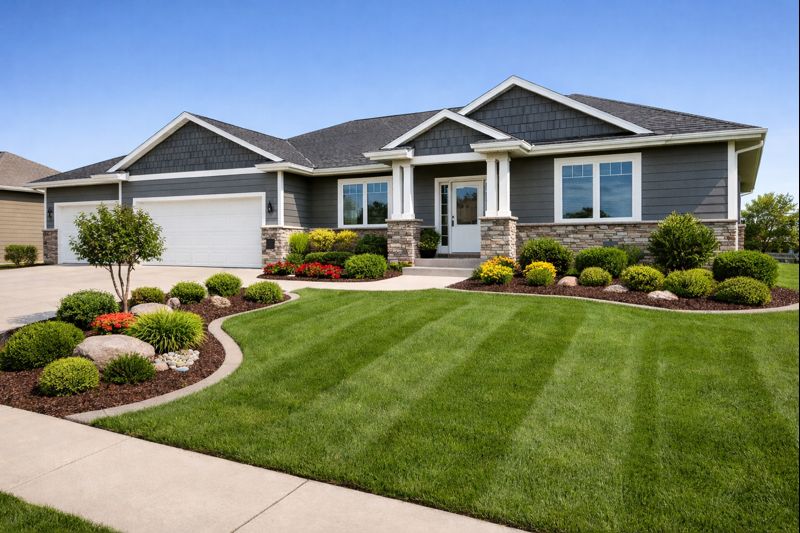 Residential lawn and landscape results in Tea, SD