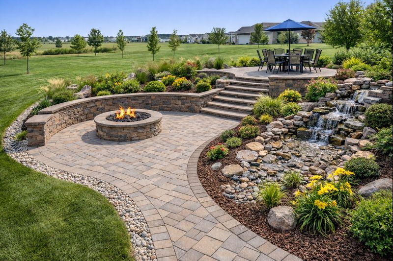 Landscaping and hardscaping work in Tea, SD