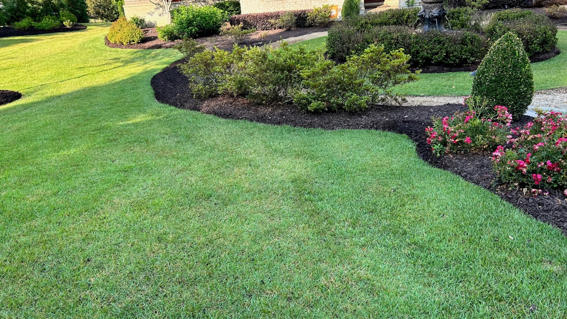 Clean lawn with minimal weeds after weed control treatment in Sioux Falls SD